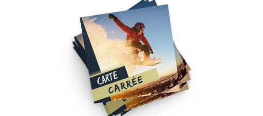 cartes de visite format carré