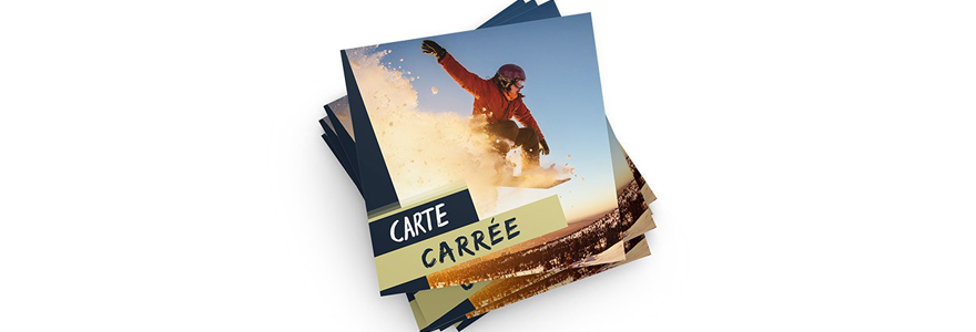 cartes de visite format carré