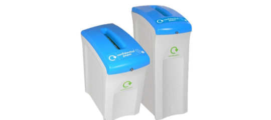 poubelle tri sélectif collecteur de papier confidentiel